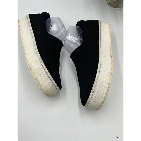 Opening Ceremony Black Platform Canvas Slip on Rubber Sole Sneakers Sz 40/9.5 - Picture 14 of 16